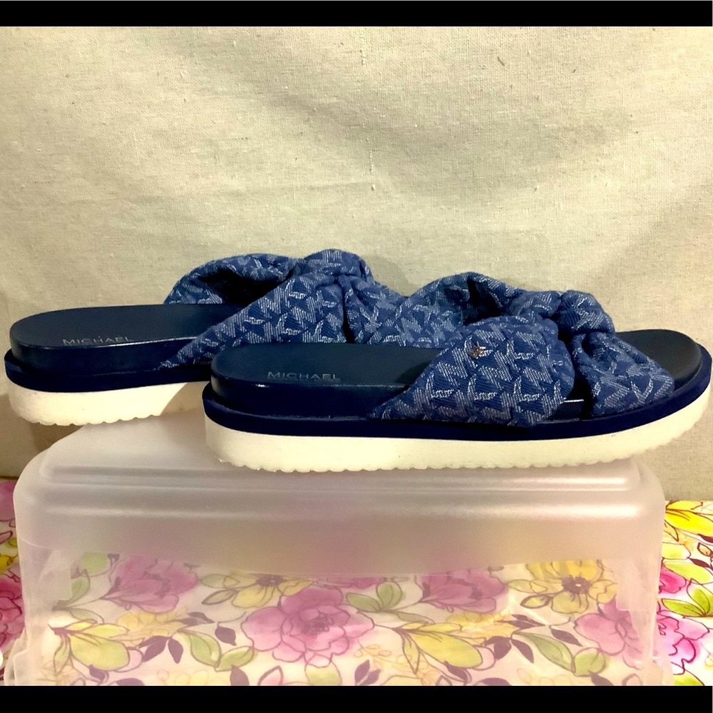 Michael Kors Women Josie Denim Sandals - Picture 1 of 6